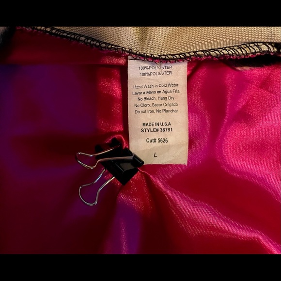 WOW Vintage Tiger Print Jacket w Red Lining sz LG - Picture 6 of 7